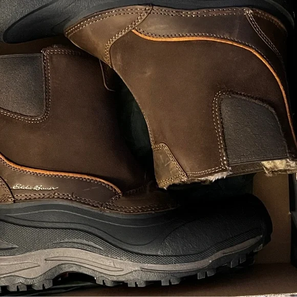 Eddie Bauer Men’s Pull on Timber Snowfoil Boots 9M - Picture 4 of 12